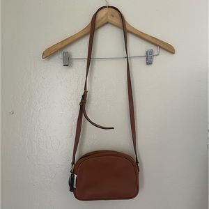 J. Crew Brown leather Devon camera bag. Crossbody. New with tags